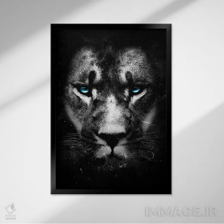 تابلو دکوراتیو غیرقابل کنترل III اثر دورو آرت - نمای قابدار مشکی