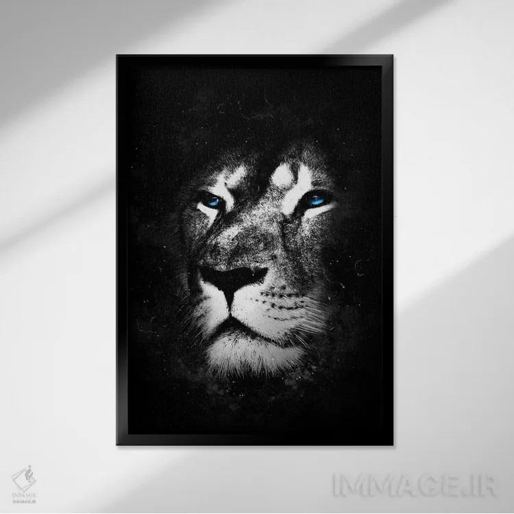 تابلو دکوراتیو غیرقابل کنترل IV اثر دورو آرت - نمای قابدار مشکی