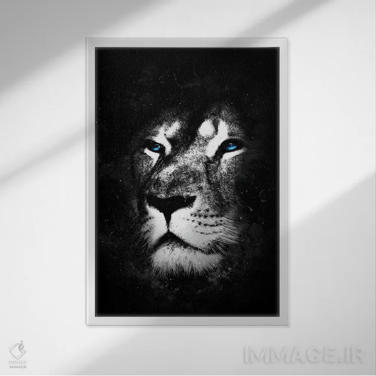 تابلو دکوراتیو غیرقابل کنترل IV اثر دورو آرت - نمای قابدار سفید