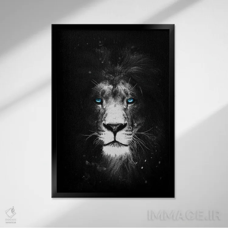 تابلو دکوراتیو غیرقابل کنترل اثر دورو آرت - نمای قابدار مشکی