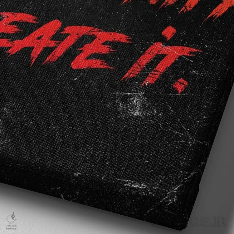 تابلو دکوراتیو فرصت اثر دورو آرت - نمای نزدیک بافت بوم