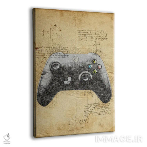 تابلو دکوراتیو دسته بازی II اثر دورو آرت - نمای پرسپکتیو محصول