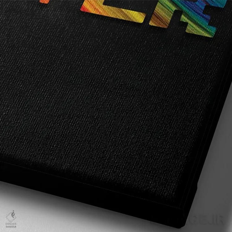 تابلو دکوراتیو پایان بازی II اثر دورو آرت - نمای نزدیک بافت بوم