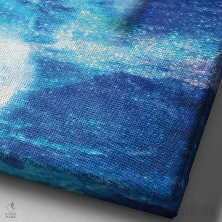 تابلو دکوراتیو فانوس دریایی ستارگان اثر دیوگو وریسی مو - نمای نزدیک بافت بوم