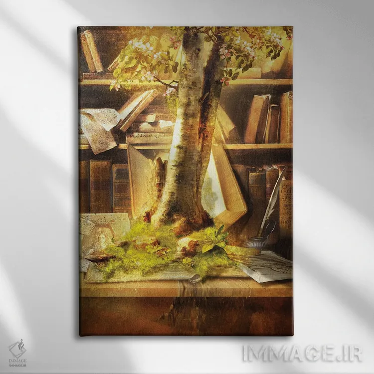 تابلو دکوراتیو کتاب زنده اثر دیوگو وریسی مو - نمای روبهرو روی دیوار