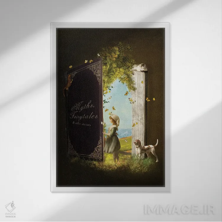 تابلو دکوراتیو یک ماجرای افسانه ای اثر دیوگو وریسی مو - نمای قابدار سفید