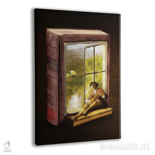 تابلو دکوراتیو جایی شاد اثر دیوگو وریسی مو - نمای پرسپکتیو محصول