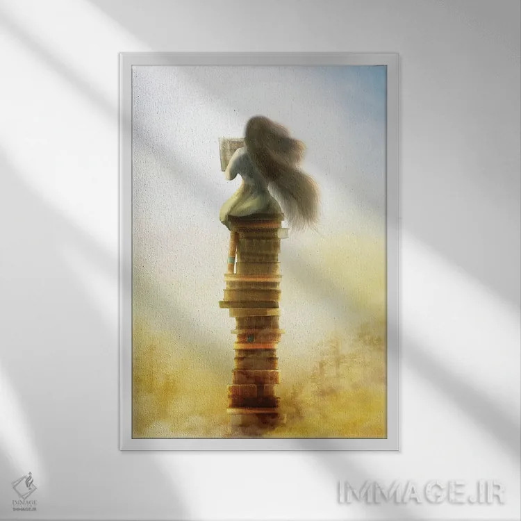 تابلو دکوراتیو الهام گرفته اثر دیوگو وریسی مو - نمای قابدار سفید