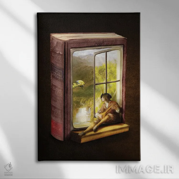 تابلو دکوراتیو جایی شاد اثر دیوگو وریسی مو - نمای روبهرو روی دیوار