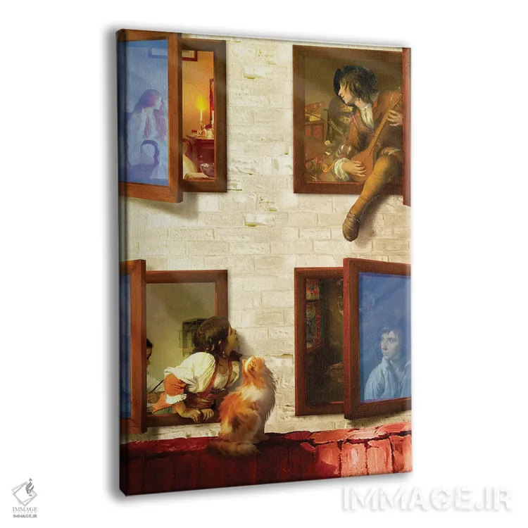 تابلو دکوراتیو سرناد پنجره اثر دیوگو وریسی مو - نمای پرسپکتیو محصول