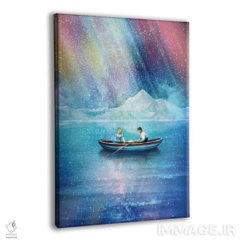 تابلو دکوراتیو نورهای رقصان اثر دیوگو وریسی مو - نمای پرسپکتیو محصول