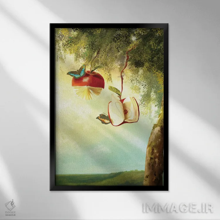 تابلو دکوراتیو هر روز یک داستان اثر دیوگو وریسی مو - نمای قابدار مشکی