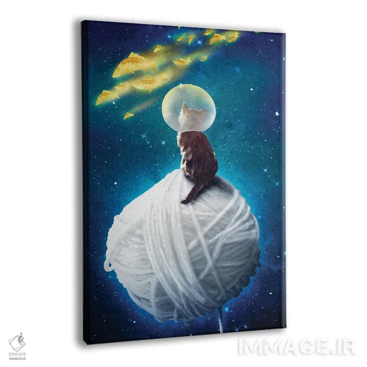 تابلو دکوراتیو ماهی های درخشان اثر دیوگو وریسی مو - نمای پرسپکتیو محصول