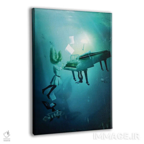 تابلو دکوراتیو لالایی دریا اثر دیوگو وریسی مو - نمای پرسپکتیو محصول