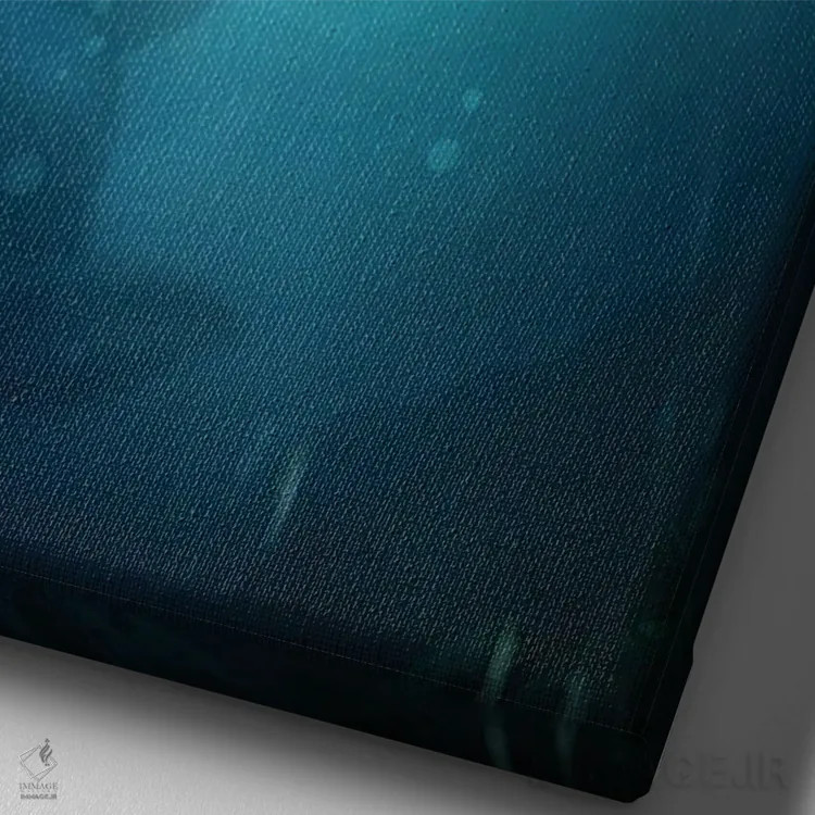 تابلو دکوراتیو لالایی دریا اثر دیوگو وریسی مو - نمای نزدیک بافت بوم