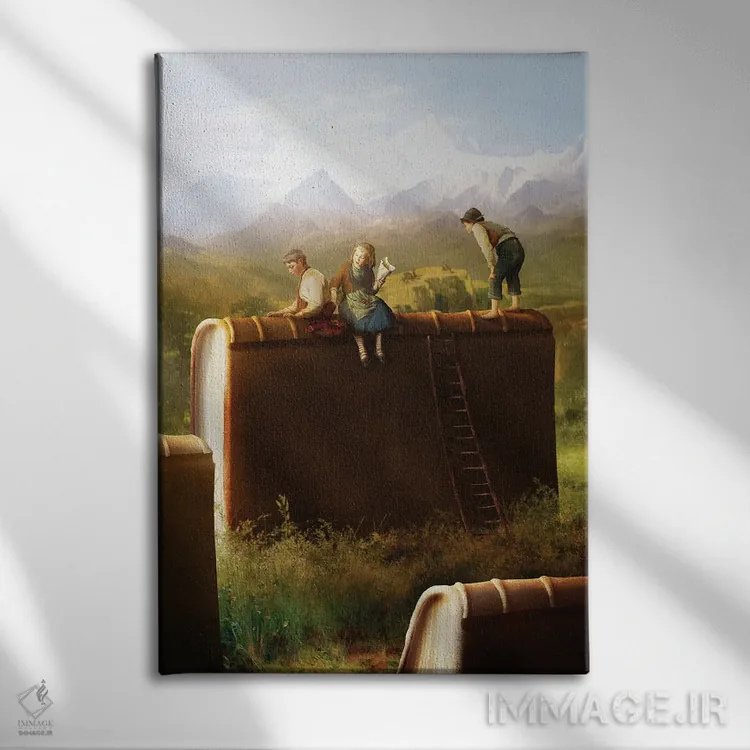 تابلو دکوراتیو داستان های در حال رشد اثر دیوگو وریسی مو - نمای روبهرو روی دیوار