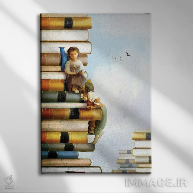 تابلو دکوراتیو فقط یک کتاب دیگر اثر دیوگو وریسی مو - نمای روبهرو روی دیوار