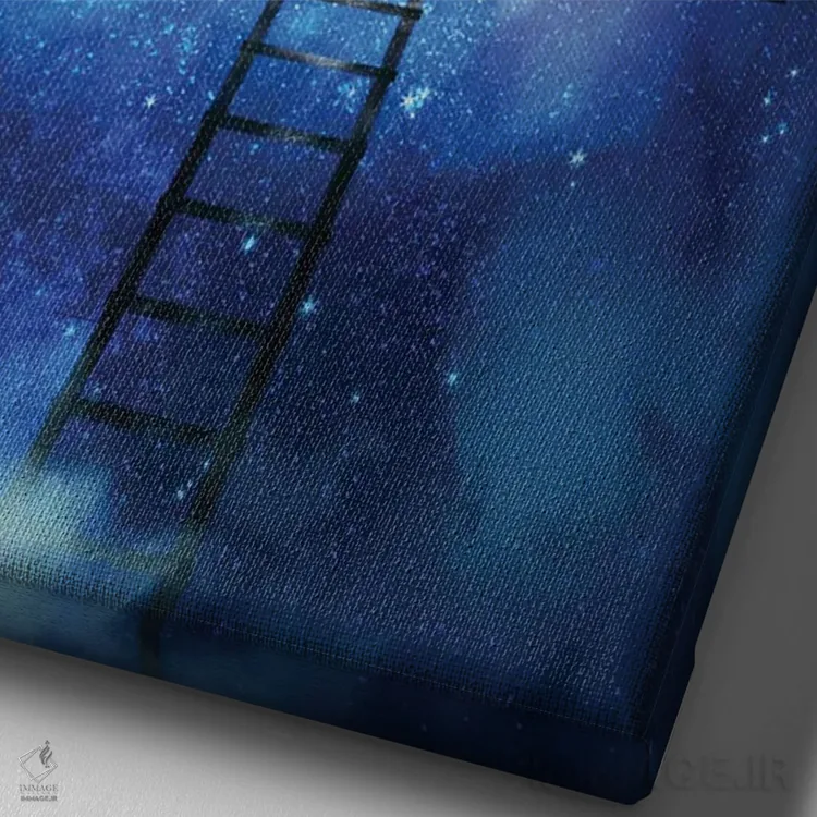 تابلو دکوراتیو سونات ماه اثر دیوگو وریسی مو - نمای نزدیک بافت بوم