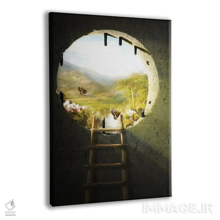 تابلو دکوراتیو فرار اثر دیوگو وریسی مو - نمای پرسپکتیو محصول