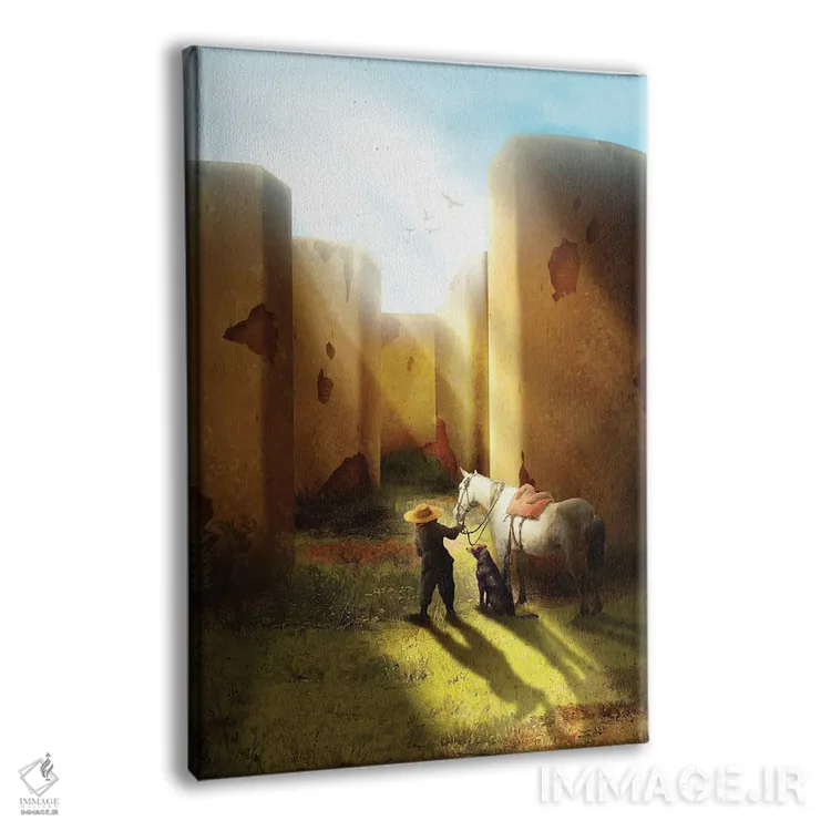 تابلو دکوراتیو درون هزارتو اثر دیوگو وریسی مو - نمای پرسپکتیو محصول