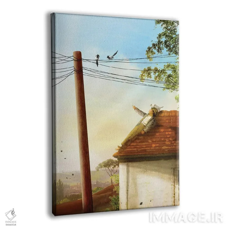 تابلو دکوراتیو روی پشت بام اثر دیوگو وریسی مو - نمای پرسپکتیو محصول