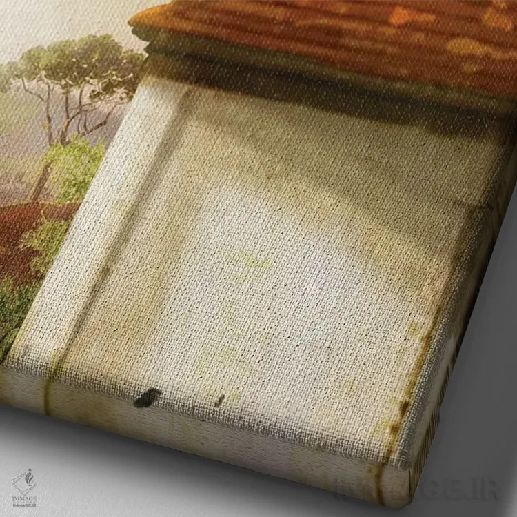 تابلو دکوراتیو روی پشت بام اثر دیوگو وریسی مو - نمای نزدیک بافت بوم