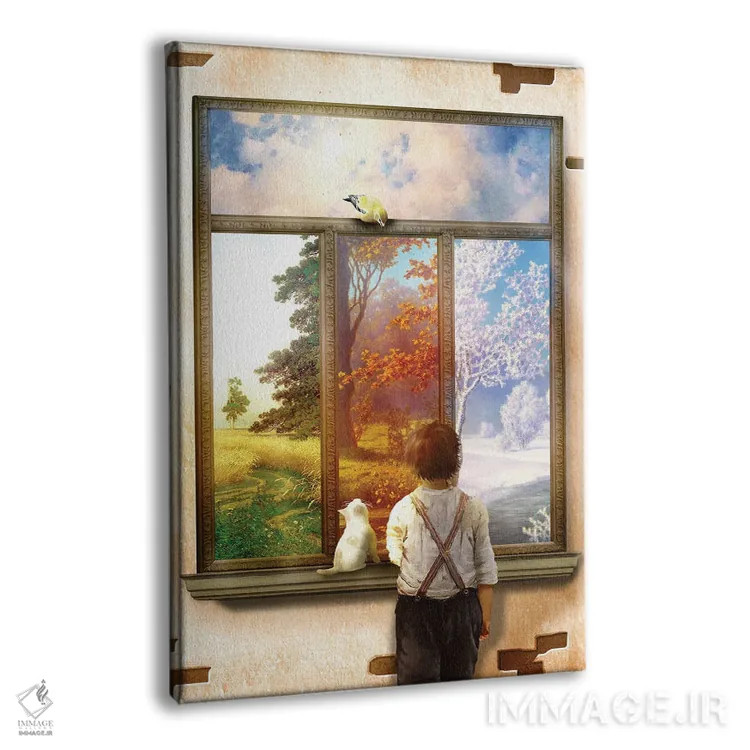 تابلو دکوراتیو مناظر پنجره اثر دیوگو وریسی مو - نمای پرسپکتیو محصول