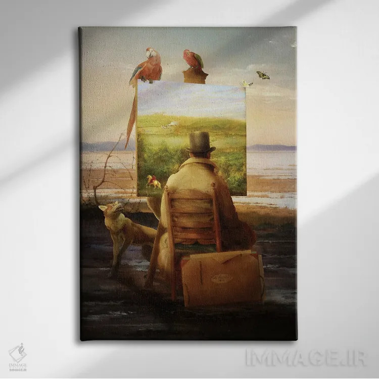 تابلو دکوراتیو آنچه زمانی بود اثر دیوگو وریسی مو - نمای روبهرو روی دیوار