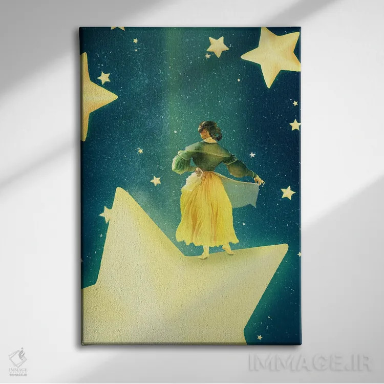 تابلو دکوراتیو رقاص ستاره اثر دیوگو وریسی مو - نمای روبهرو روی دیوار