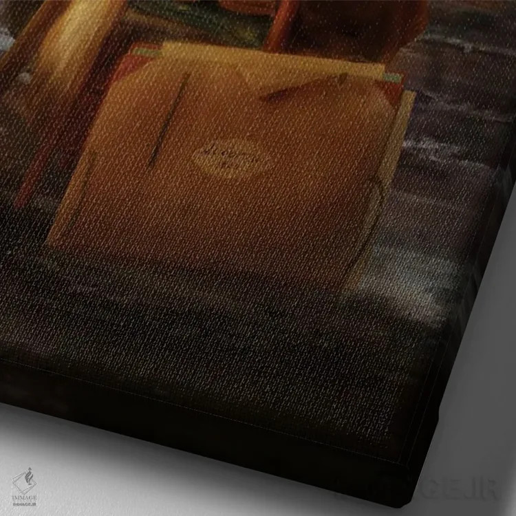 تابلو دکوراتیو آنچه زمانی بود اثر دیوگو وریسی مو - نمای نزدیک بافت بوم