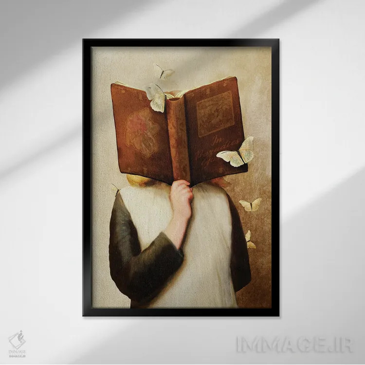 تابلو دکوراتیو خواننده اثر دیوگو وریسی مو - نمای قابدار مشکی