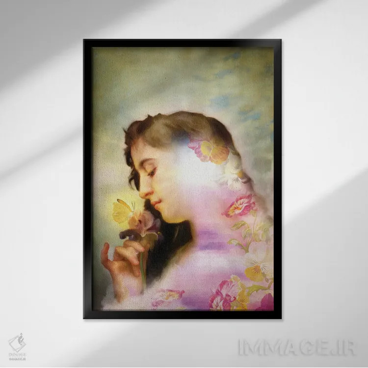 تابلو دکوراتیو نور درونی اثر دیوگو وریسی مو - نمای قابدار مشکی