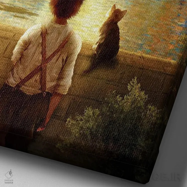 تابلو دکوراتیو آسمانی دیگر اثر دیوگو وریسی مو - نمای نزدیک بافت بوم