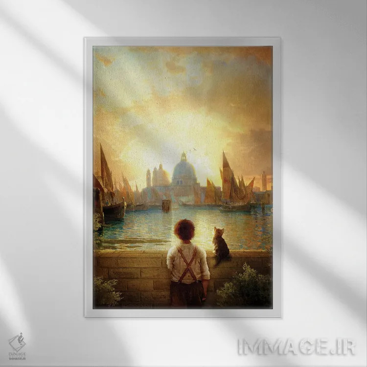 تابلو دکوراتیو آسمانی دیگر اثر دیوگو وریسی مو - نمای قابدار سفید