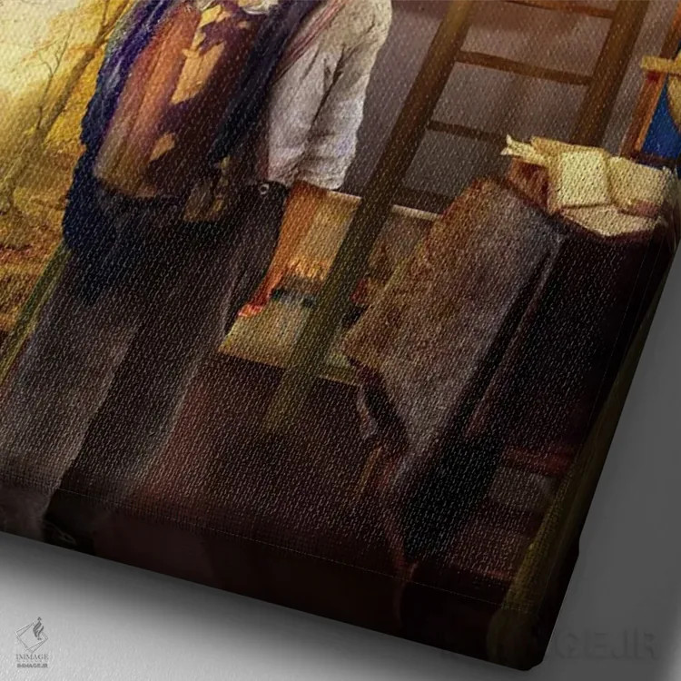 تابلو دکوراتیو مقصدها اثر دیوگو وریسی مو - نمای نزدیک بافت بوم