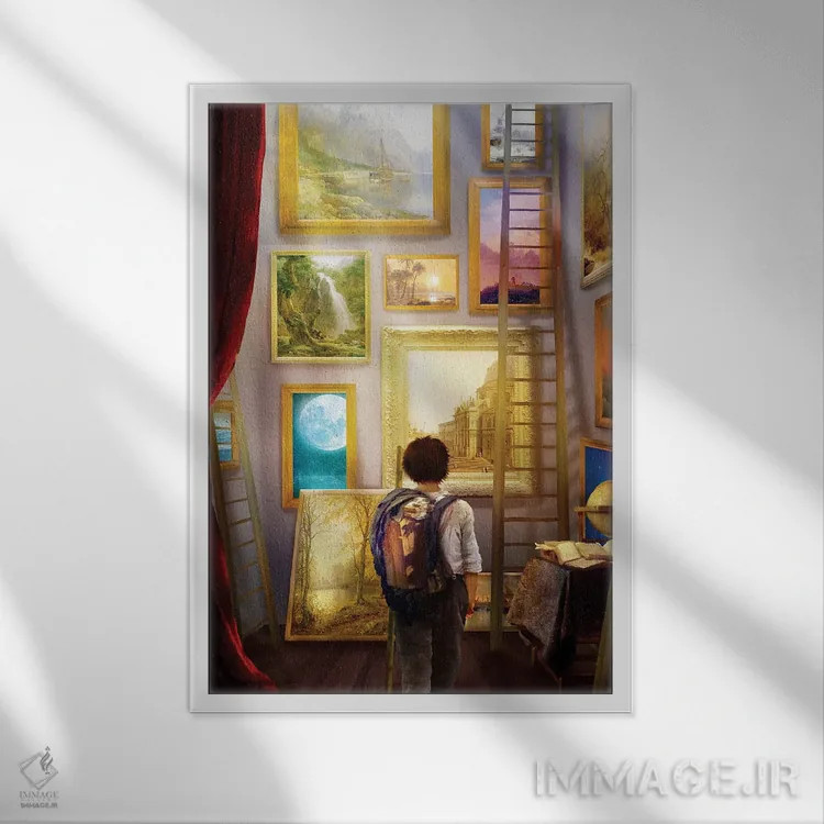 تابلو دکوراتیو مقصدها اثر دیوگو وریسی مو - نمای قابدار سفید