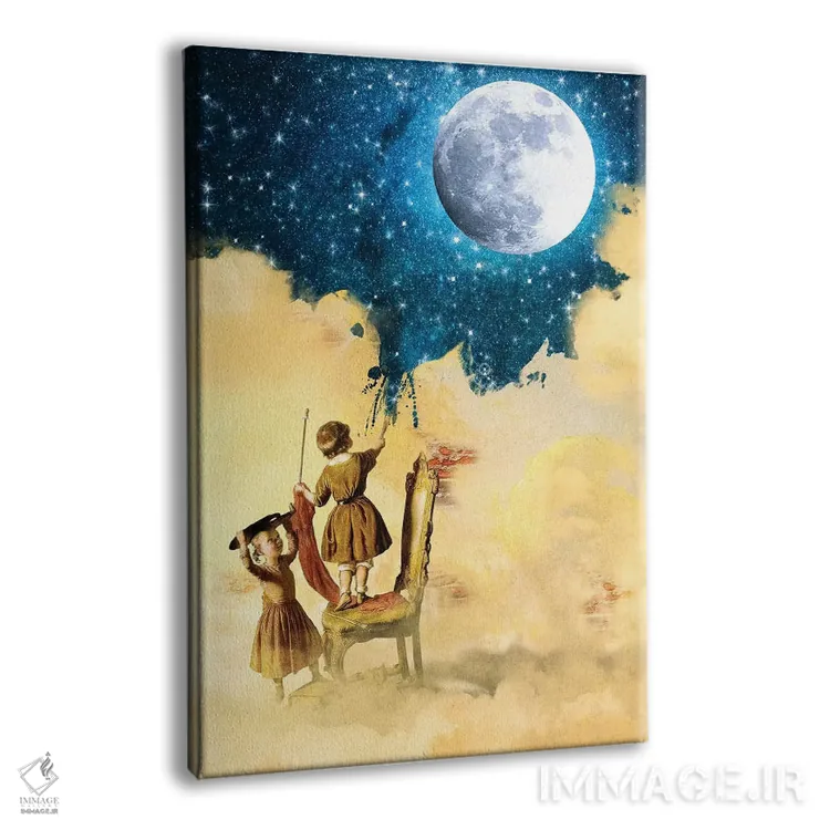 تابلو دکوراتیو کشیدن ستاره ها اثر دیوگو وریسی مو - نمای پرسپکتیو محصول