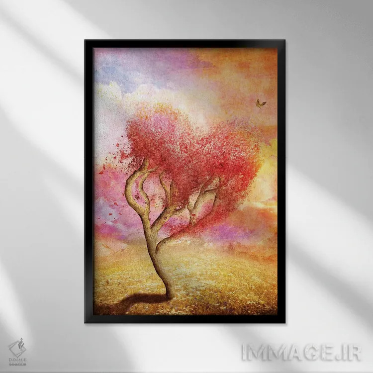 تابلو دکوراتیو چون گردی در باد اثر دیوگو وریسی مو - نمای قابدار مشکی