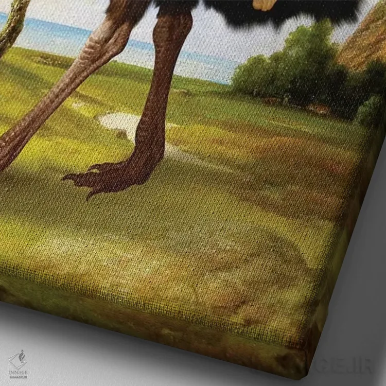 تابلو دکوراتیو حیوان خانگی کوچک من اثر دیوگو وریسی مو - نمای نزدیک بافت بوم