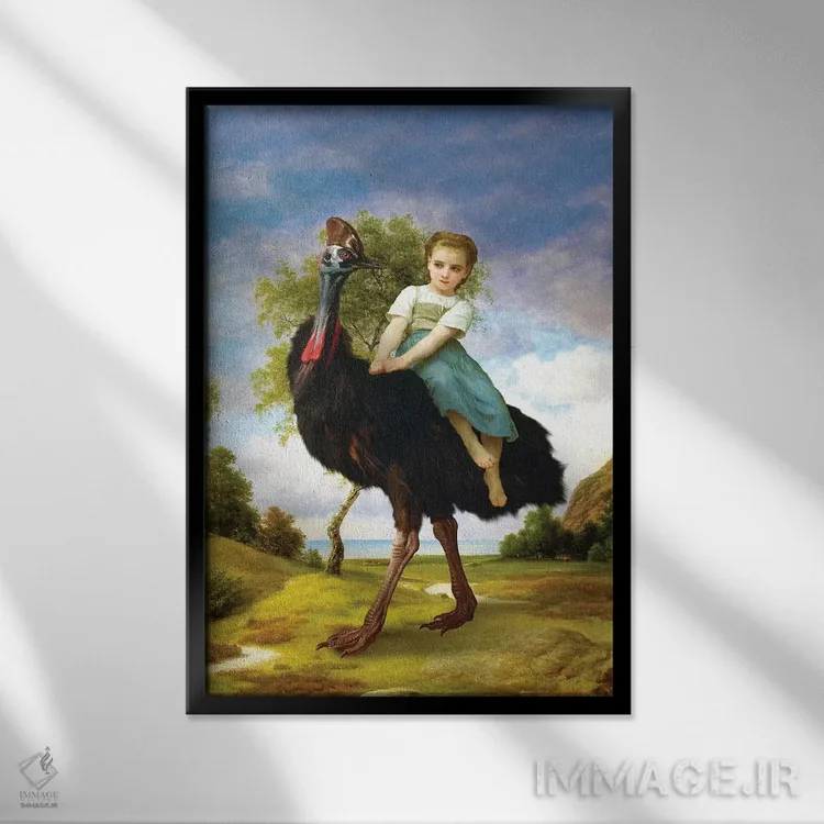 تابلو دکوراتیو حیوان خانگی کوچک من اثر دیوگو وریسی مو - نمای قابدار مشکی