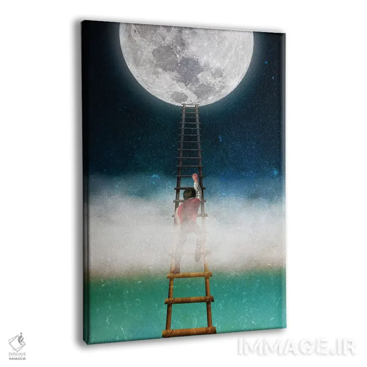 تابلو دکوراتیو دست یابی به ماه ۲ اثر دیوگو وریسی مو - نمای پرسپکتیو محصول