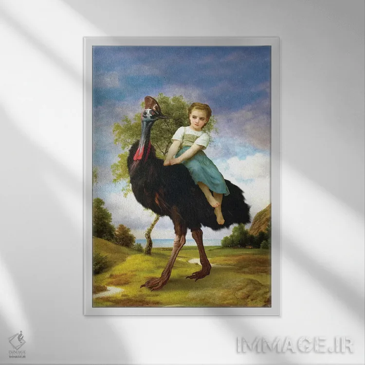 تابلو دکوراتیو حیوان خانگی کوچک من اثر دیوگو وریسی مو - نمای قابدار سفید