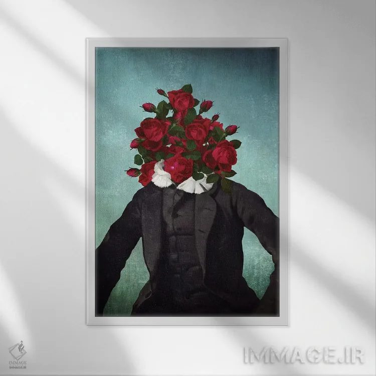 تابلو دکوراتیو آقای رمانتیک اثر دیوگو وریسی مو - نمای قابدار سفید