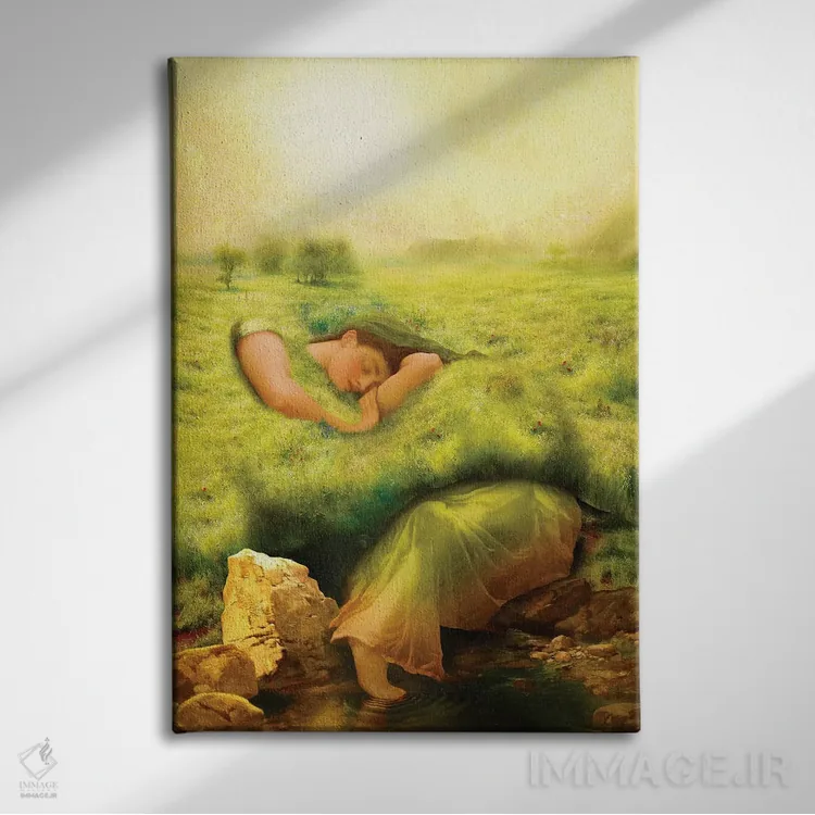 تابلو دکوراتیو بیداری بهار اثر دیوگو وریسی مو - نمای روبهرو روی دیوار