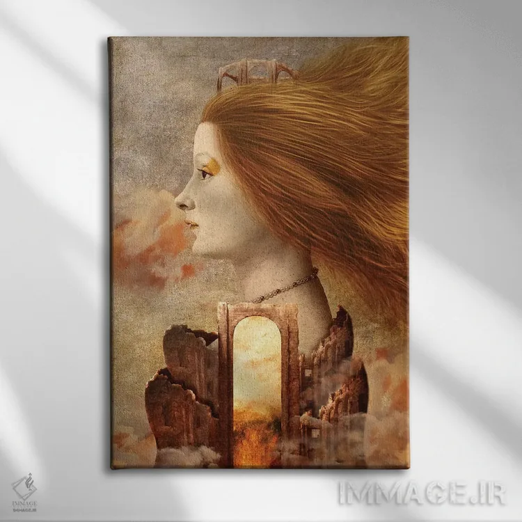 تابلو دکوراتیو پرسفونه اثر دیوگو وریسی مو - نمای روبهرو روی دیوار