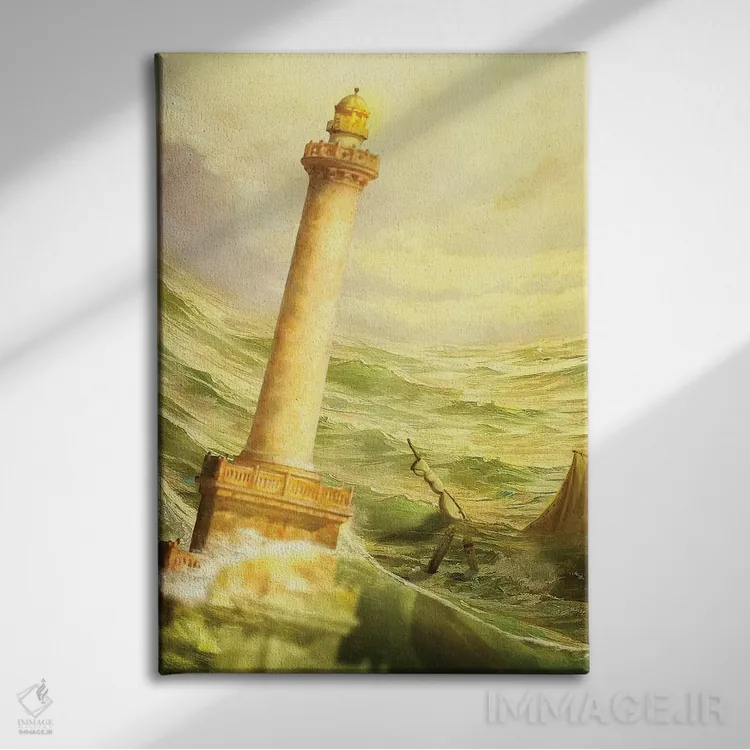 تابلو دکوراتیو سقوط اسکندریه اثر دیوگو وریسی مو - نمای روبهرو روی دیوار