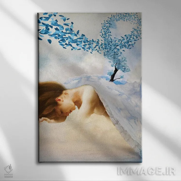 تابلو دکوراتیو سوگواری زمستان اثر دیوگو وریسی مو - نمای روبهرو روی دیوار