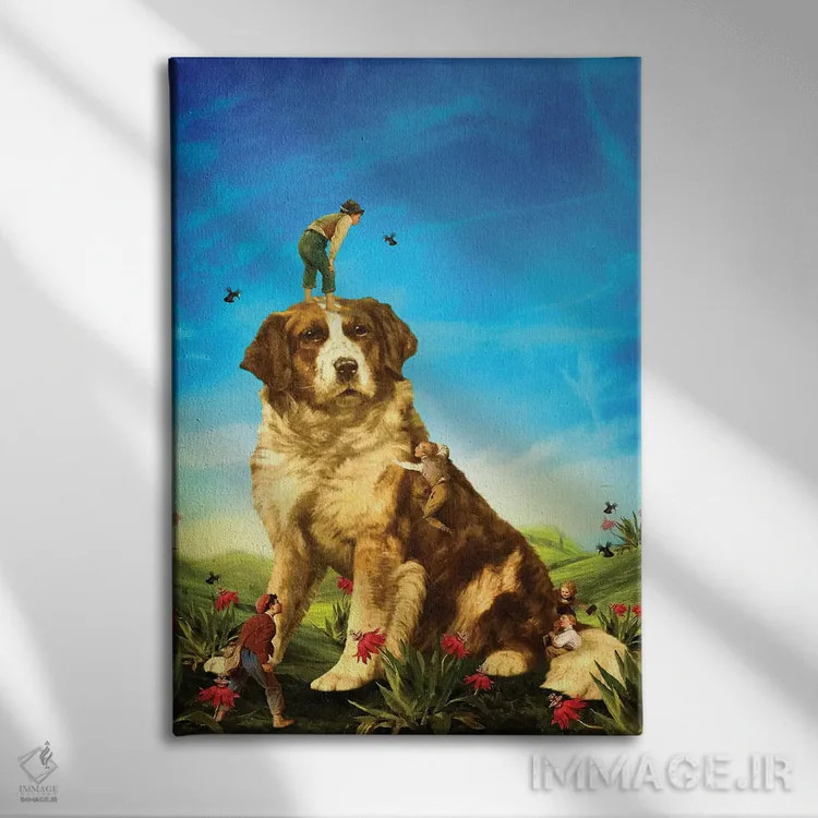 تابلو دکوراتیو غول نگهبان ما اثر دیوگو وریسی مو - نمای روبهرو روی دیوار