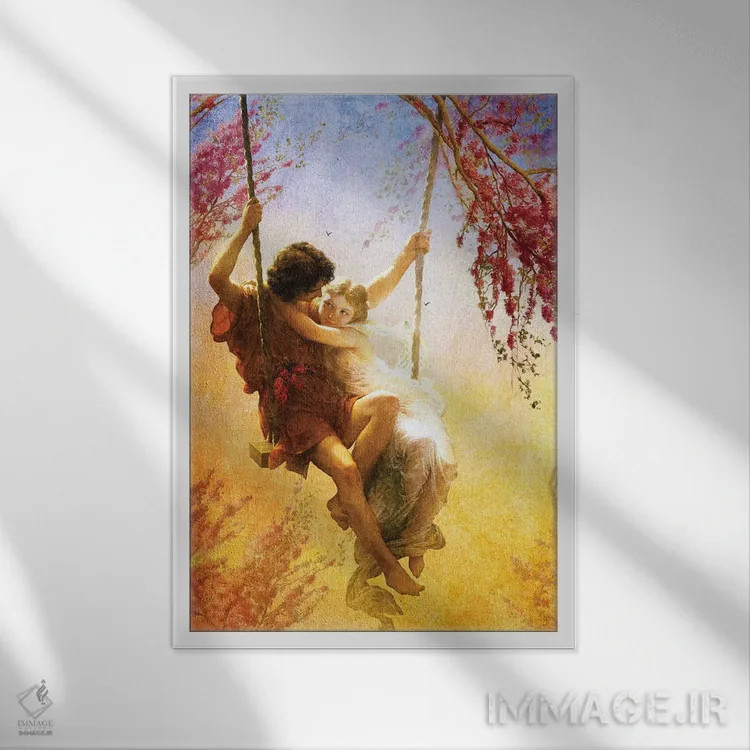 تابلو دکوراتیو بهار عشق ما اثر دیوگو وریسی مو - نمای قابدار سفید