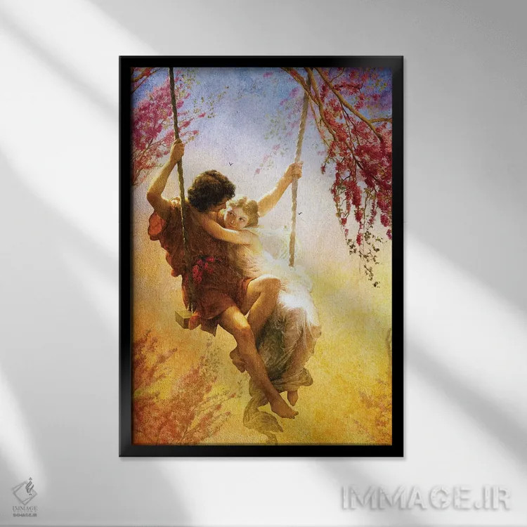 تابلو دکوراتیو بهار عشق ما اثر دیوگو وریسی مو - نمای قابدار مشکی